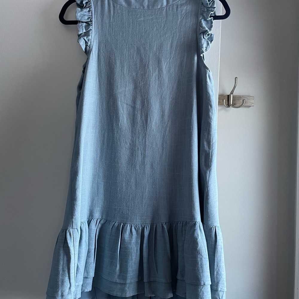 VICI Button Down Ruffle Dress - Picture 4 of 4